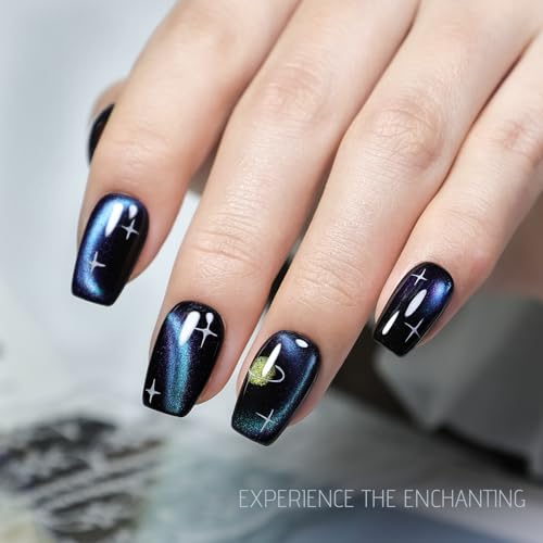 Esmalte gel Cat Eye JODSONE 16.5ml Azul Púrpura Holográfico miniatura 6