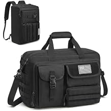 G4Free 17.3 Inch Laptop Messenger Bag for Men, 3-in-1 Backpack for Travel Work Weekender, Large Tactical Shoulder Bag