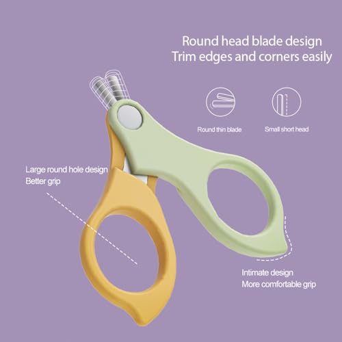 Image of StarAndDaisy 4-in-1 Newborn grooming kit for babies, baby nail scissors Nail Clipper, Tweezer & Nail Cleaning Sets, Toddler Manicure & Pedicure kit, Best Gift for Baby Girl and Baby Boy. (Purple)