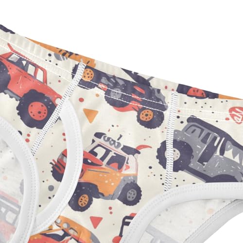 KLL Hand Drawn truck Car Pattern Boys Toddler Comfort Training Underwear Cute Undies4