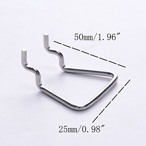 Deekoudt Hanger Shelf Display Hook, 20 Stainless Steel Hooks, Store, Supermarket, Workshop Hanger Pliers thumb #3