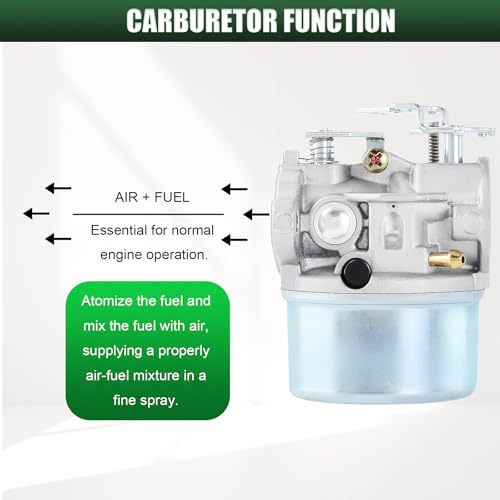 Carburador para Tecumseh 632536 repara fallos de arranque en HSK50 8