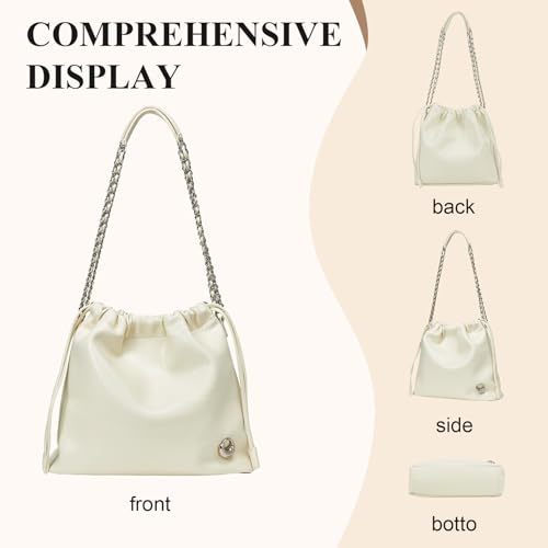 Image of LA FESTIN Genuine Leather Hobo Bag for Women Designer Crossbody Bags Trendy