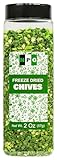 NPG Freeze-Dried Chives 2 Oz, Dehydrated Chopped Chives, Mild Onion Herb for Cooking, Soup, Ramen, Stir Fry & Garnish, Non-GMO, Gluten-Free Seasoning, Long Shelf Life