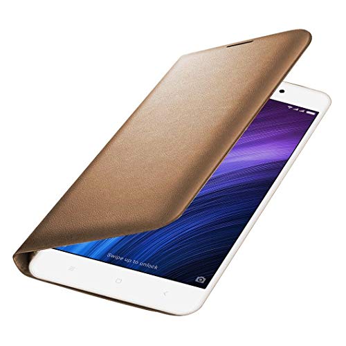 Rkmobiles Xiaomi Redmi Note 3 Leather Flip Case Cover - Golden Redminote3_fc_golden