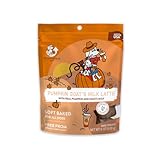 Shameless Pets Soft-Baked Dog Treats - Pumpkin Goat's Milk Latte Grain-Free Dog Snacks for Medium & Large Dogs, Natural & Healthy Dog Chews, Doggy Treats for Older & Senior Dogs, Made in USA