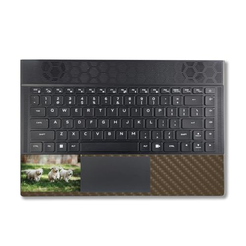 Image of MightySkins Carbon Fiber Skin Compatible with Alienware X14 R2 (2023) Full Wrap Kit - Puppy Pack | Protective, Durable Textured Carbon Fiber Finish | Easy to Apply & Change Styles | Made in The USA