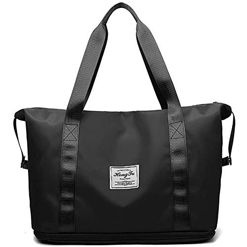 Travel Duffel Bags Extra Large Size Nylon Expandable Weekender Luggage Tote Bag for Women