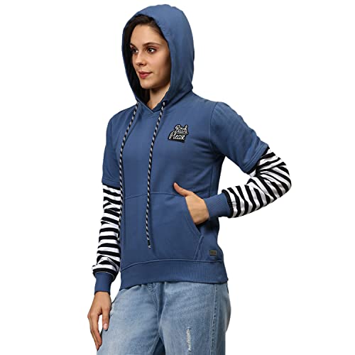 Image of Campus Sutra Women's Cotton Crew Neck Sweatshirt