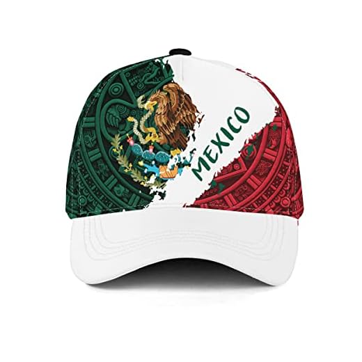 Hieprints Mexico Hat, Mexican Hats for Men Women, Mexico Eagle Flag Baseball Caps Snapback, Gorras De Mexico para Hombres (Mexico Flag 1)