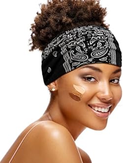 S&N Remille Wide Headbands for Women, Large Hairband, Elastic Non-Slip Headband Twist Knotted Accessories, Yoga Workout Vintage Hair 3 Pack