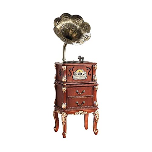 AMZOPDGS Tourne-Disque rétro, Gramophone, Rétro Bluetooth Big Horn Haut-Parleur en Bois Massif Vintage Turntable… - Les Beatles, Paul McCartney, John Lennon, RIngo Starr, George Harrison AMZOPDGS Tourne-Disque rétro, Gramophone, Rétro Bluetooth Big Horn Haut-Parleur en Bois Massif Vintage Turntable…