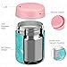 wiwens 12oz 2 Pack Insulated Food Jar Set for Kids Soup Thermo Hot Food Lunch Container Wide Mouth Leak Proof Stainless Steel Vacuum Bento Box for School Office Travel Outdoors