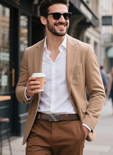 VANNANBA Letter Y Belt for Men,Luxury Stylish Designer Ratchet Belts for Dress Casual Pants - Image 5