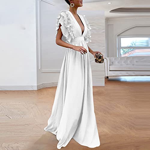 ForMitanss Robe Maxi Élégante Noire Vêtements De Printemps Femmes 2022 Robe des Années 50 Robes Mariée Plus Taille Robe De Mascarade Noire sous-vêtements De Robe De Mariée Cover