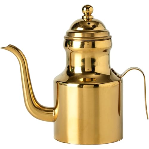Contenedor de ajuste de condimentos de acero inoxidable con boquilla de fugas práctica herramienta de cocina a prueba de fugas dispensador de aceite multipropósito con infusor de aceite de acero