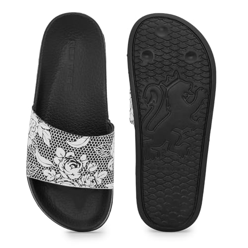 Image of Red Tape Womens Sliders in Slate Blue | Casual Pool Sliders | SLATE BLUE | 3 UK