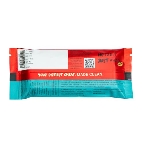 Image of Phab Cheat Protein Bar - Chocolate Hazelnut | High Protein Snack (15g) | No Added Sugar | Low Calorie Fudge Bar | Healthy Guilt-Free Snack | Pack 12-50g each