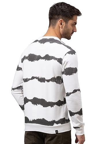 Image of Being Human Olive Regular Fit Round Neck Long Sleeves Cotton Men's Sweatshirt Clothing