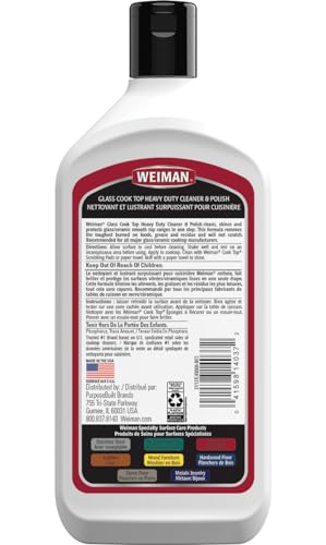 Glass Cooktop Heavy Duty Cleaner and Polish - 20 Ounce - Non-Abrasive No Scratch Induction Glass Ceramic Stove Top Cleaner and Polish (20 Oz Single (2-Pack)) - image 2