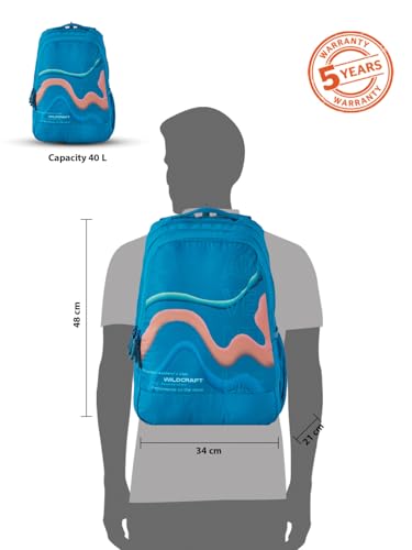 Image of Wildcraft Stylish Polyester Unisex Backpack | Atlas 40 Durable & Lightweight backpack for Men & Women | Backpack for Office, Gym, Travel - 40 Litre,