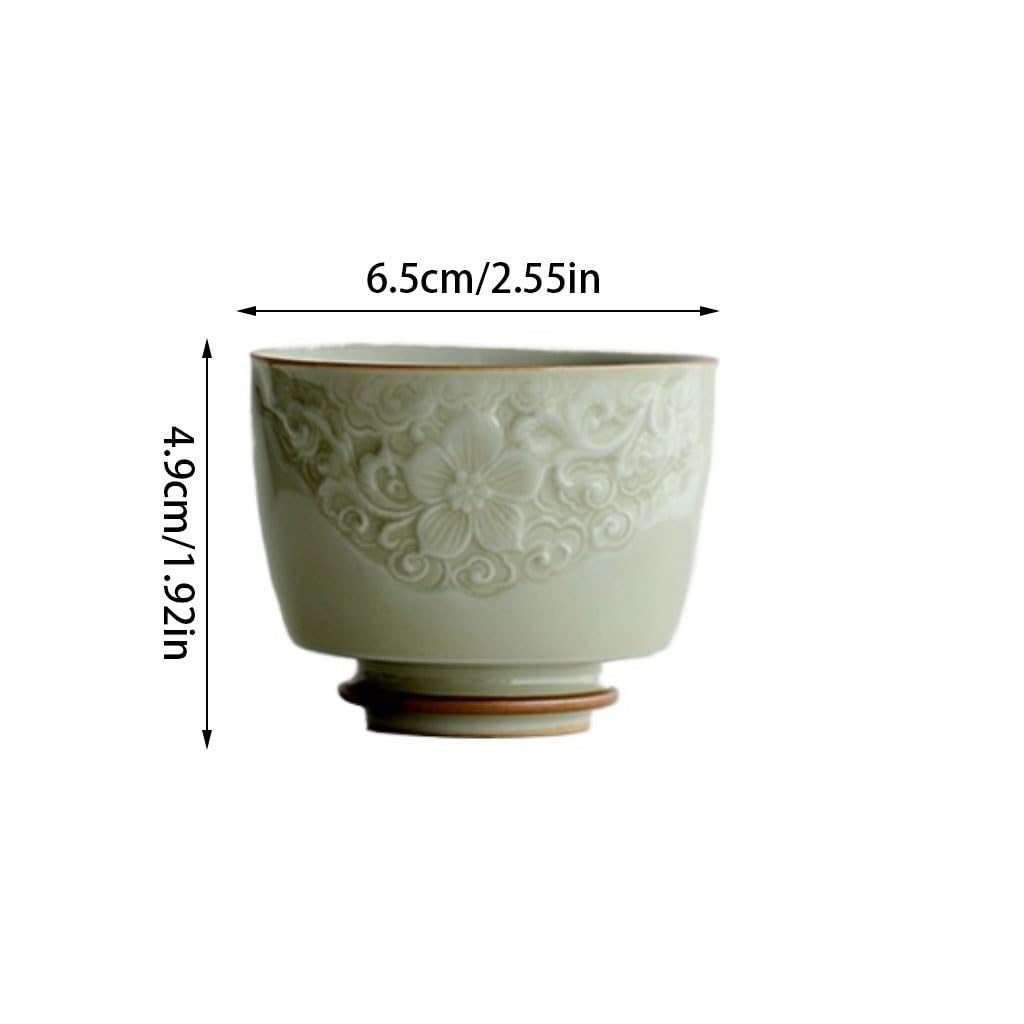 Matcha kubki tłoczony kubek hosta biuro picie herbaty kubek ceramiczny kreatywny kubek do herbaty bez uchwytu kubek do kawy zestaw do herbaty zaparzacz do herbaty kubek