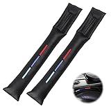 Esteopt Car Seat Gap Filler Set,Car Seat Crevice Gap Filler PU Faux Leather,Car seat gap filler pad,car seat gap plug,car seat gap cover,Universal gap filler for car All Vehicles(46cm/18'')(Black)