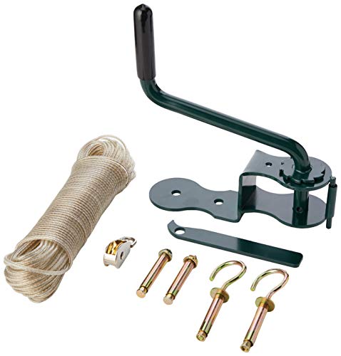 De Vielle Juego Completo de Cothes línea Winder, Metal, Negro, 30 m