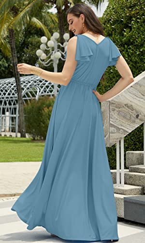 Image of KOH KOH Womens Long Sleeveless Bridesmaid Wedding Guest Prom Maxi Dress