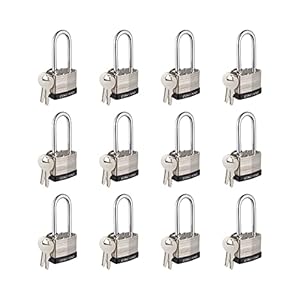 Cincinno SecureLock 40mm Steel Padlocks Pack of 12
