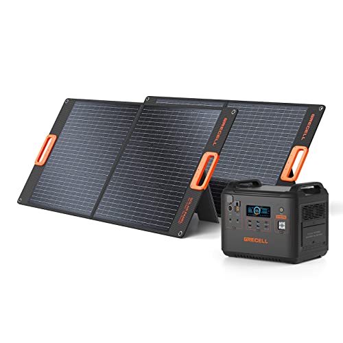 500W Portable Power Station with 80W-100W Foldable Solar Panel (1997Wh+200W)