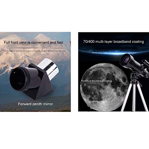Telescopio refractor astronómico 70mm con trípode para principiantes miniatura 3
