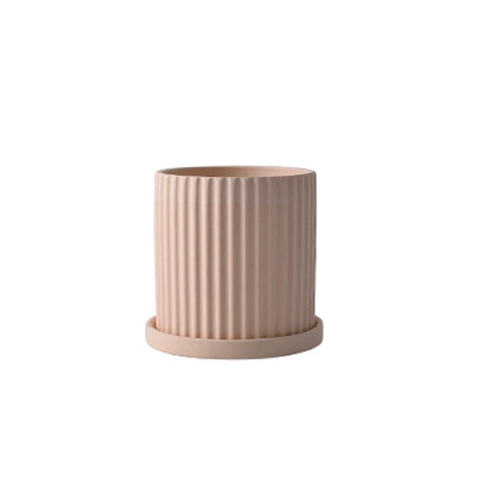 Cenz-888 flowerpot Simple, Breathable, Plain Terracotta Flower Pot—perfect For Placing On A Windowsill In A Study Pots for Plants(Large)