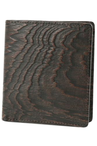 Portefeuille à deux volets Dakota Black Label en cuir chocolat élégant