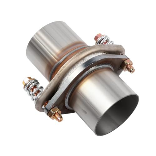 JOIUYOLJ 3 inch Exhaust Flex Spring Flanges 409 Stainless Steel,With Exhaust Flange Gasket and Bolt Universal Fit Car Truck SUV Aftermarket (3"X6")