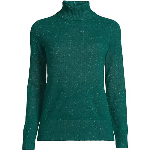 Image of Lands' End Women's Cashmere Turtleneck Sweater