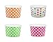 Black Cat Avenue Paper Ice Cream Cups, Polka Dot, Mix, 4 Ounce, 50 Count