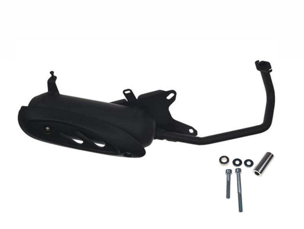 Auspuff passend für Sym Fiddle 2, Peugeot Django Kisbee, Kymco Agility Like 50 4T