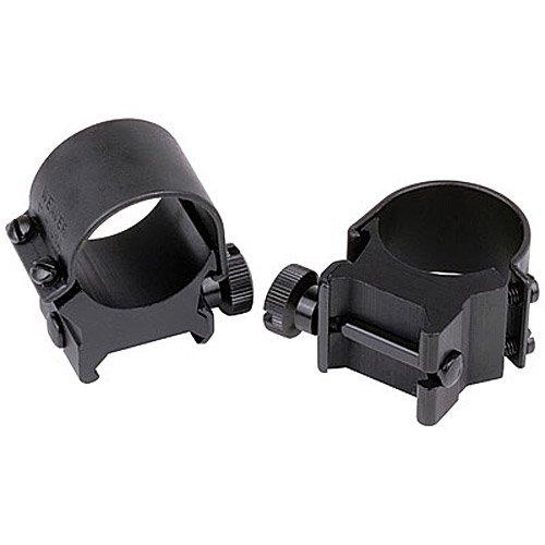 WEAVER Detachable 1-Inch High Top Mount Rings (Matte Black)