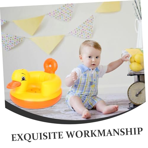 Siège gonflable bébé en forme de canard pour les repas et le bain - 3