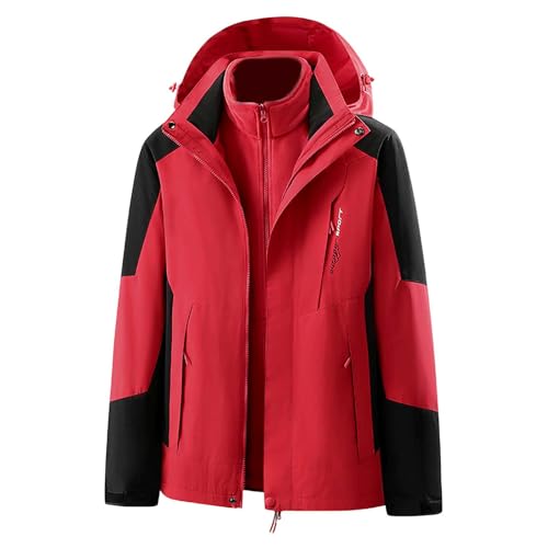 Veste à capuche pour homme coupe-vent double poches manteau léger