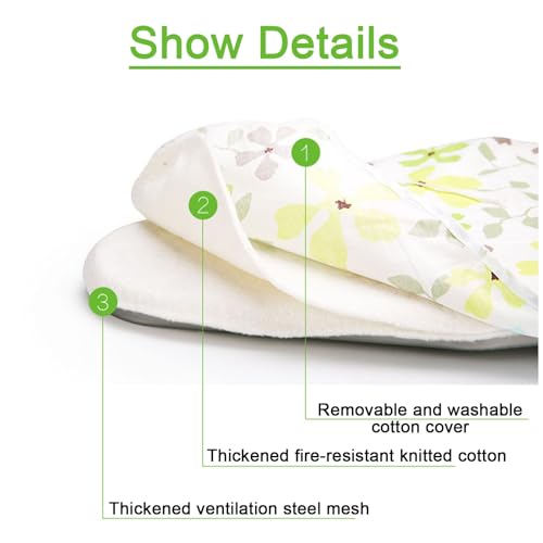 LXRHLIKG Tabletop Ironing Board, 35"×12"×7" Folding Portable Ironing Boards with Mesh Metal Base & 100% Cotton Cover (Color : Blue) - Image 3