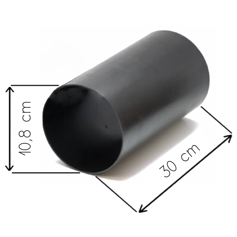 GK SOUND KIT SET PER AEROPORT, da 10 cm con 2 flange curve e tubo reflex per subwoofer, cassa, per auto, casa, spl, colore nero, 1 kit