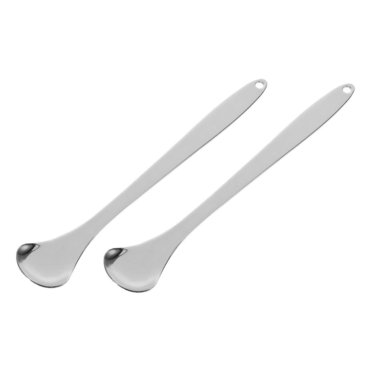 FOMIYES Stainless Steel Tongue Scrapers Set 2 Pieces Tongue Cleaning Tool for Adults Concave Design Oral Care for Boys and Girls Adults