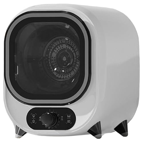 WACLMOTAKE Kondens-wäschetrockner, mini-wäschetrockner, maximale belastbarkeit 0,8 kg, 60 ℃ konstante temperatur, für Reisen, Wohnungen, studentenwohnheime, Hotels, zuhause White