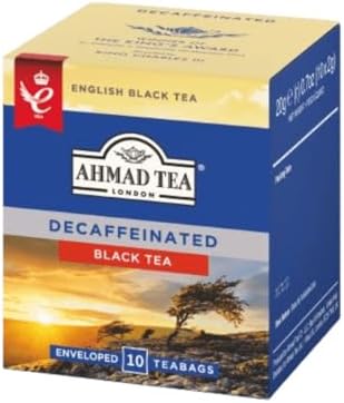 Chá Importado Preto English Decaffeinated Ahhmad Tea 20 Gr