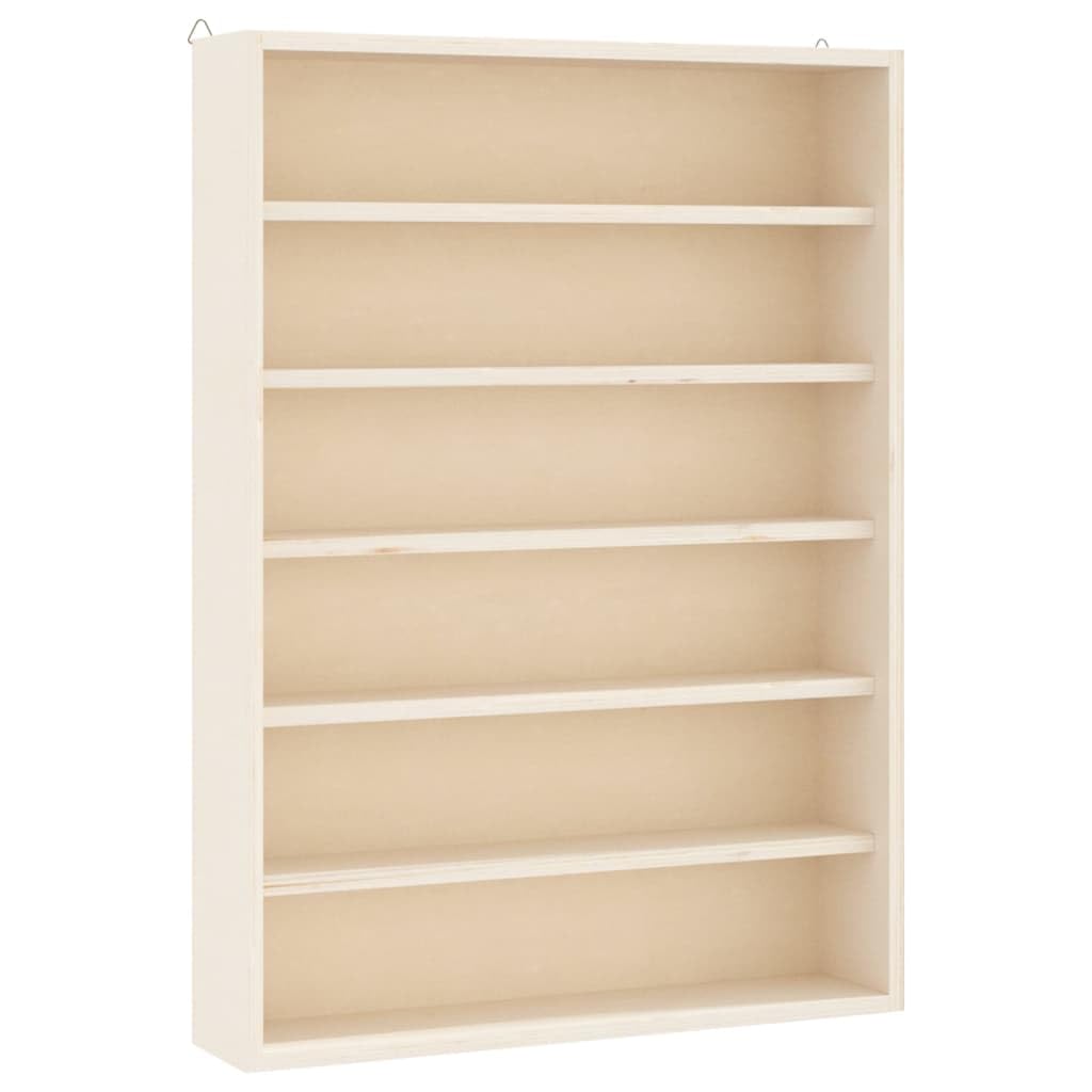 Sammlervitrine aus Holz mit 6 Regalen 40x8,5x55 cm Wandvitrine Schaukasten für Modellautos Sammelfiguren und Miniaturen Platzsparender Hängeschrank für Wohnzimmer