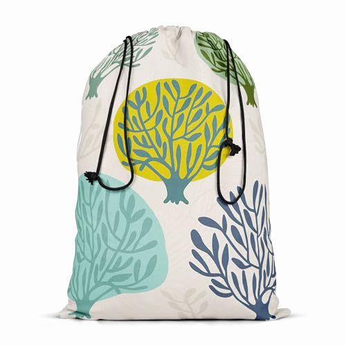 Image of ArtzFolio Leaf Art D2 | Reusable Sack Bag | Bag for Gym, Storage, Vegetable & Travel