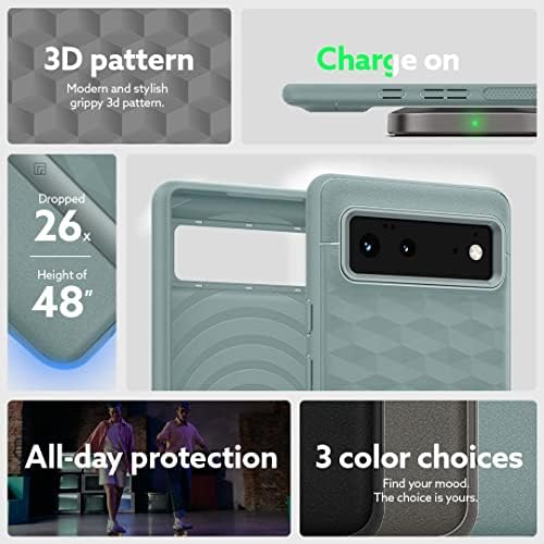Caseology Parallax Case Compatible with Google Pixel 6 - Sage Green