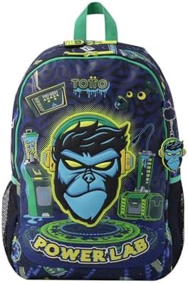 TOTTO - Mochila Infantil, Modelo Kong Lab L, Mochila Grande, Capa...